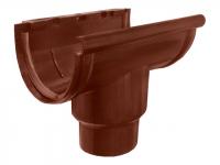 Воронка желоба центр.80 с уплотнителем MUROL коричневая
