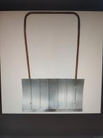 Движок оцинкованный 750х600мм с металлической накладкой (толщин металла 0,8мм)