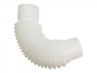 Универсальный гибкий отвод 80мм MUROL белый