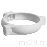 Хомут водосточной трубы 80 ПВХ MUROL белый
