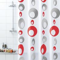 Штора для ванной 180*200 ПВХ Bolle сер.