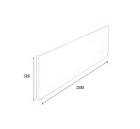Экран Cersanit TYPE 1*1500 универсальная,ультра белый