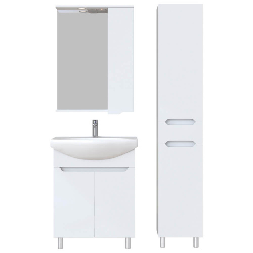 Шкаф зеркальный Sanstar Bianco 60 см П, с подсветкой