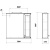 Шкаф зеркальный Sanstar Бриз 70 R чертеж Шкаф зеркальный Sanstar Бриз 70 R чертеж