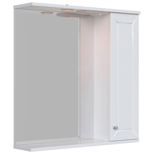 Шкаф зеркальный Sanstar Бриз 70 см правый, с подсветкой