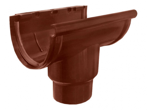 Воронка желоба центр.80 с уплотнителем MUROL коричневая