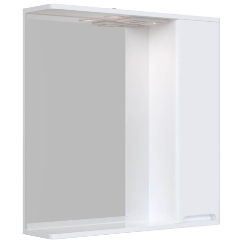 Шкаф зеркальный Sanstar Адель 70 см правый, с подсветкой