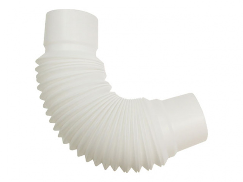 Универсальный гибкий отвод 80мм MUROL белый