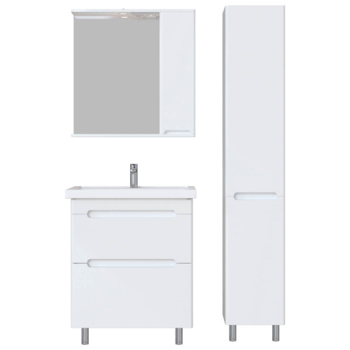 Шкаф зеркальный Sanstar Адель 70 см правый, с подсветкой