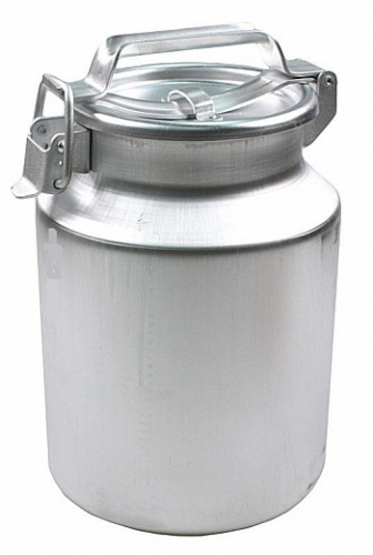 Бидон 10л алюминиевый с плотно закрывающейся крышкой