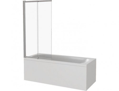 Штора на ванну BAS SCREEN SLR-100-C-CH