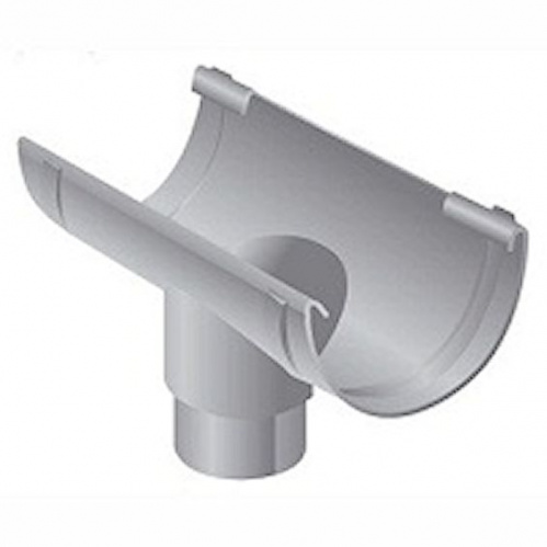 Воронка желоба центр.80 с уплотнителем MUROL белая