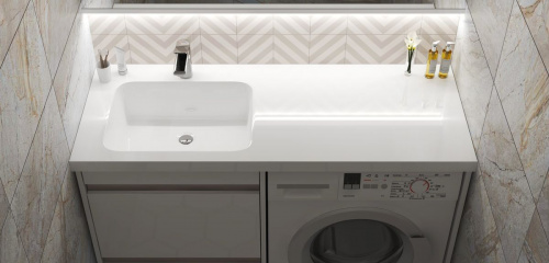 Умывальник над стиральной машиной 